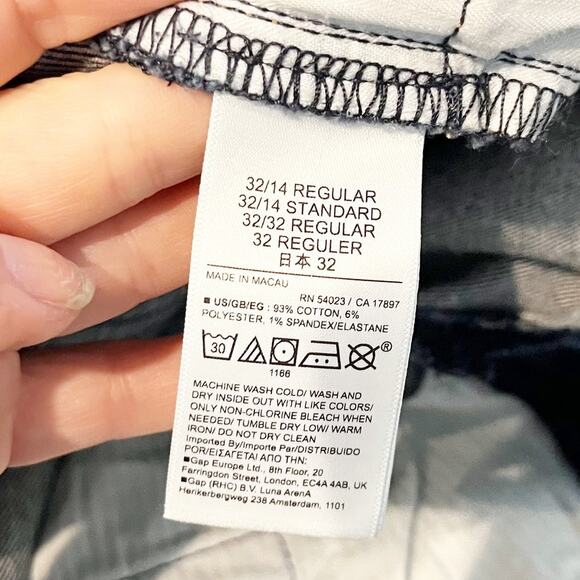 GAP High Rise 70s Flare Leg Jeans Dark Wash Blue 32 / 14 - Picture 7 of 12